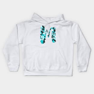 Paint Splash Letter M Kids Hoodie